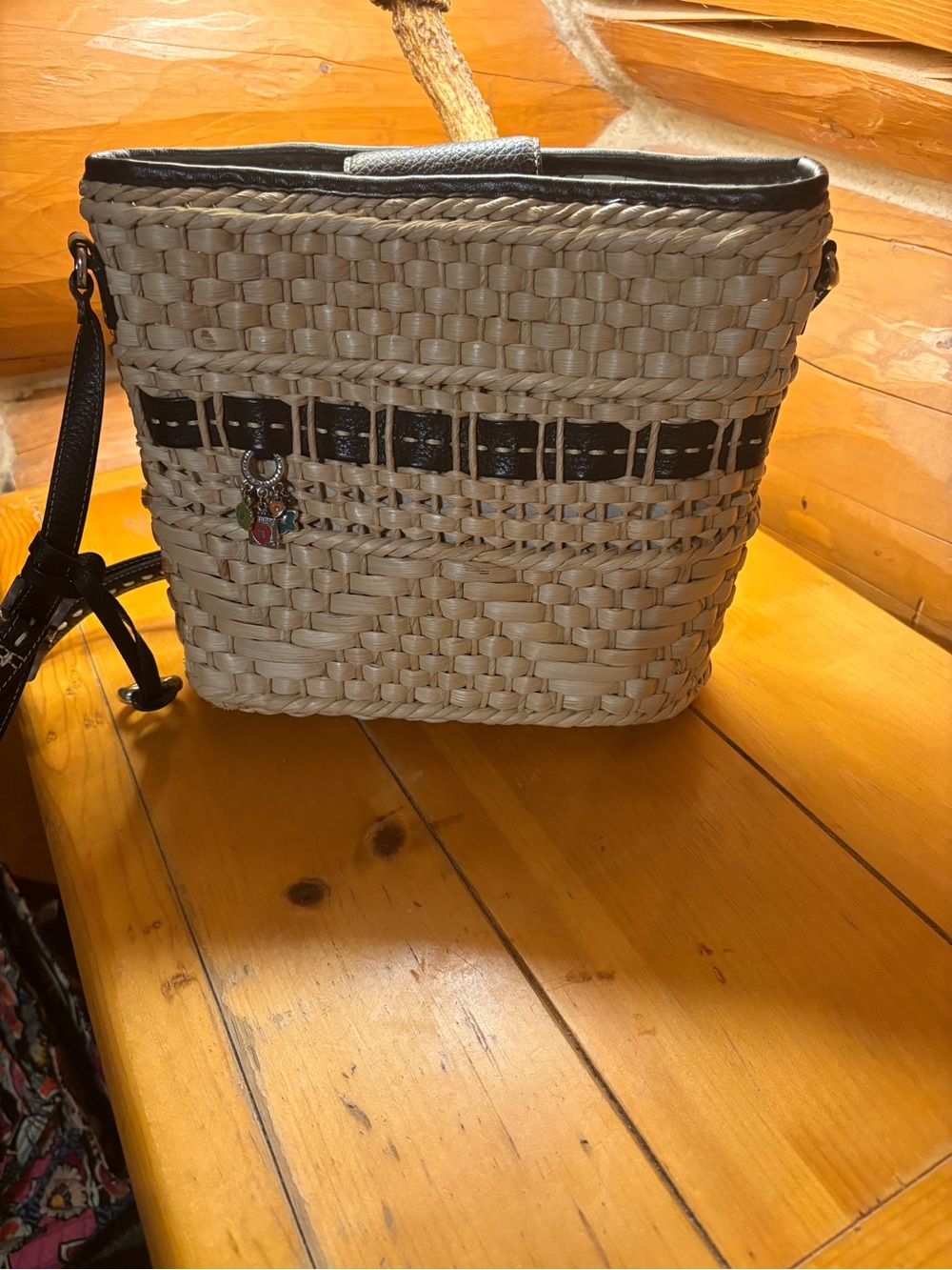 Brighton straw purse
